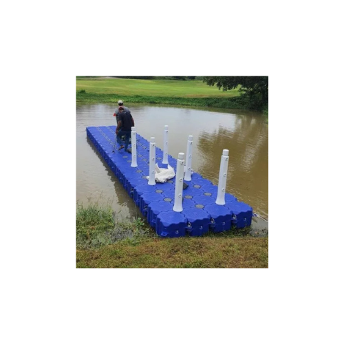 ทุ่นลอยน้ำ ขนาด2x10เมตร รวม 20 ตรม. มีเสากันตก - Image 2