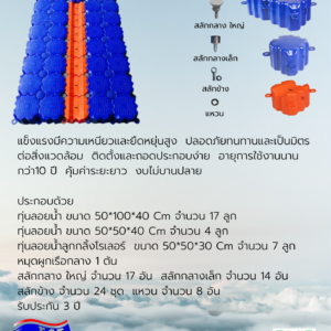 Alternative view of ที่จอดเรือเจ็ทสกี TST Jetski ขนาด 450x250x40Cm. รวม 11.25 ตารางเมตร มีลูกกลิ้งไม่กินเนือ