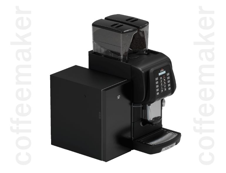 เครื่องชงกาแฟสดอัตโนมัติ อีโกร EGRO ONE TOPMILK NMS KEYPAD 3PH380V (Deep Black) NEW - Image 2