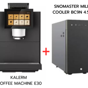 เครื่องชงกาแฟอัตโนมัติ KALERM COFFEE MACHINE E30+ ตู้แช่นม SNOMASTER MILK COOLER BC9N 4.5L